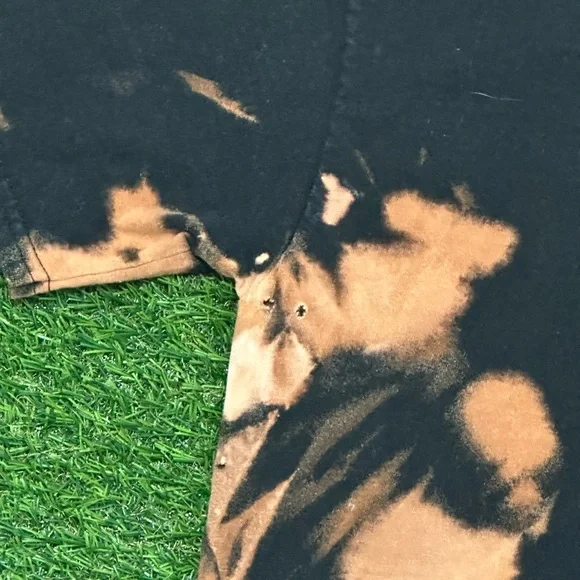 Woody’s Diner Bleach Tie-Dye Tee – Custom Streetwear Surf Vibe Size Medium - Picture 6 of 7